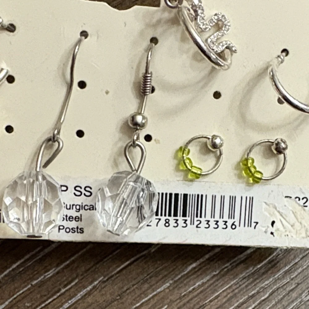 Sensible solutions silver dangle pierced earring sets